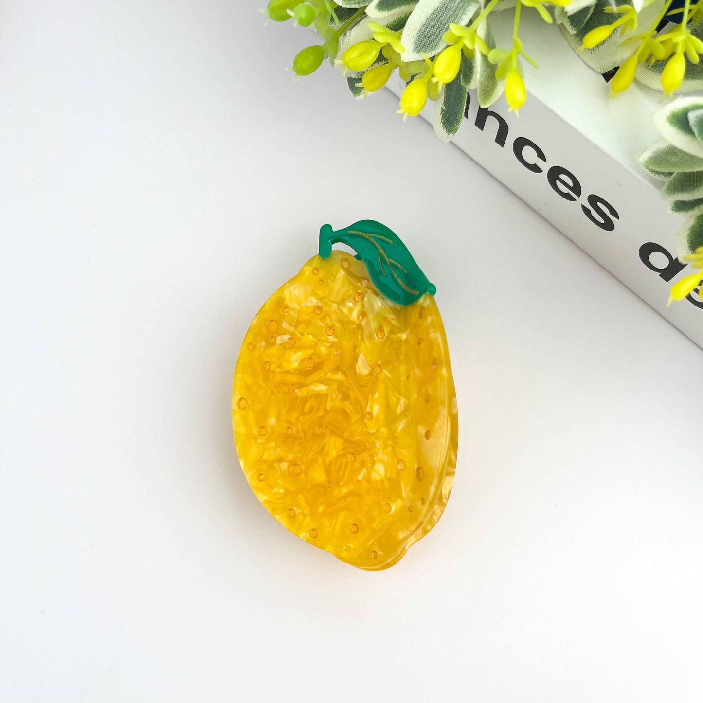 Lemon Hair Claw Clip