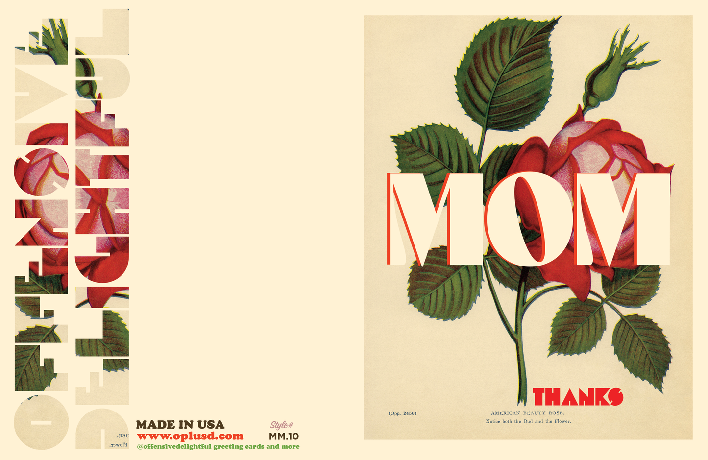 offensivedelightful - MOM ROSE thanks mother's day card