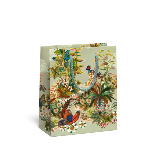 Quail Garden Medium Gift Bag by Red Cap Cards