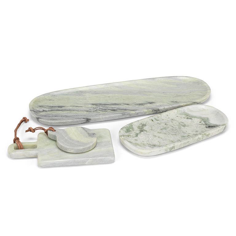 Abbott - Rectangle Serving Board with Loop-Green-9.5"L