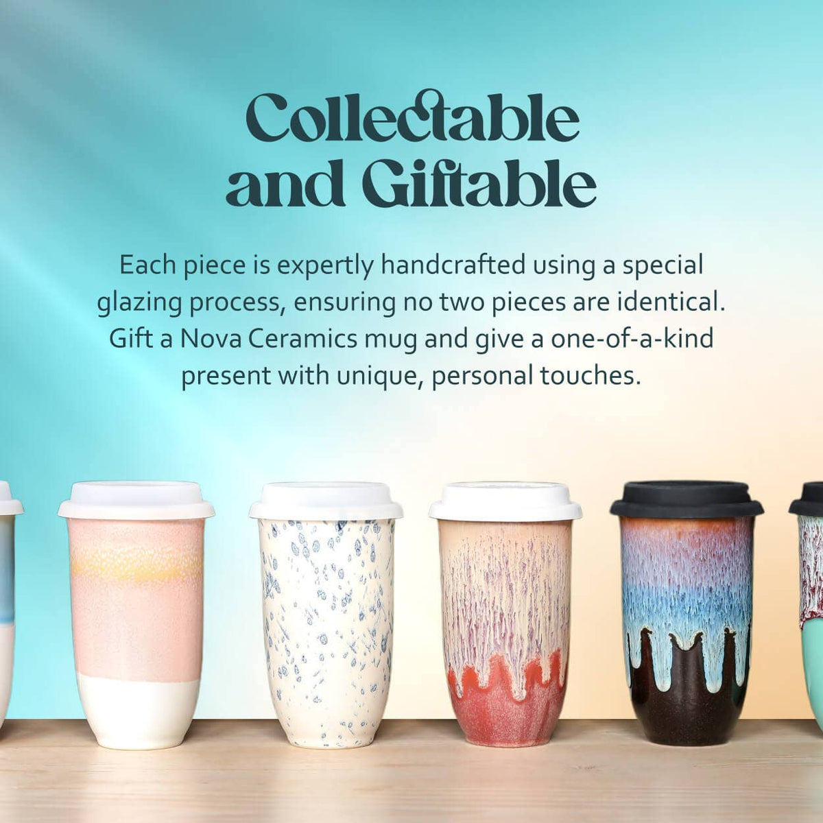 Grapefruit Ceramic Travel Mug by Nova Ceramics – 16oz