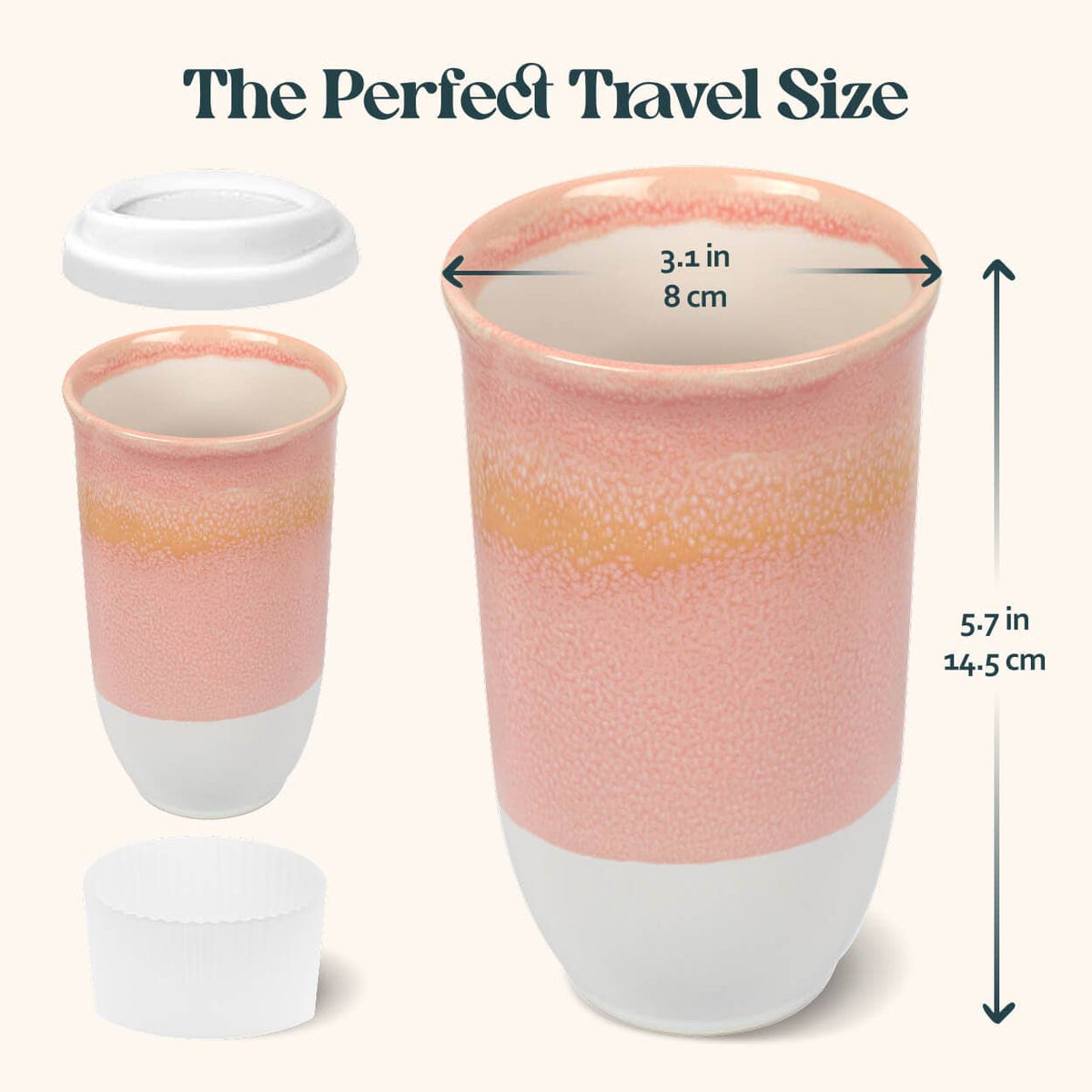 Afterglow Ceramic Travel Mug by Nova Ceramics - 16oz