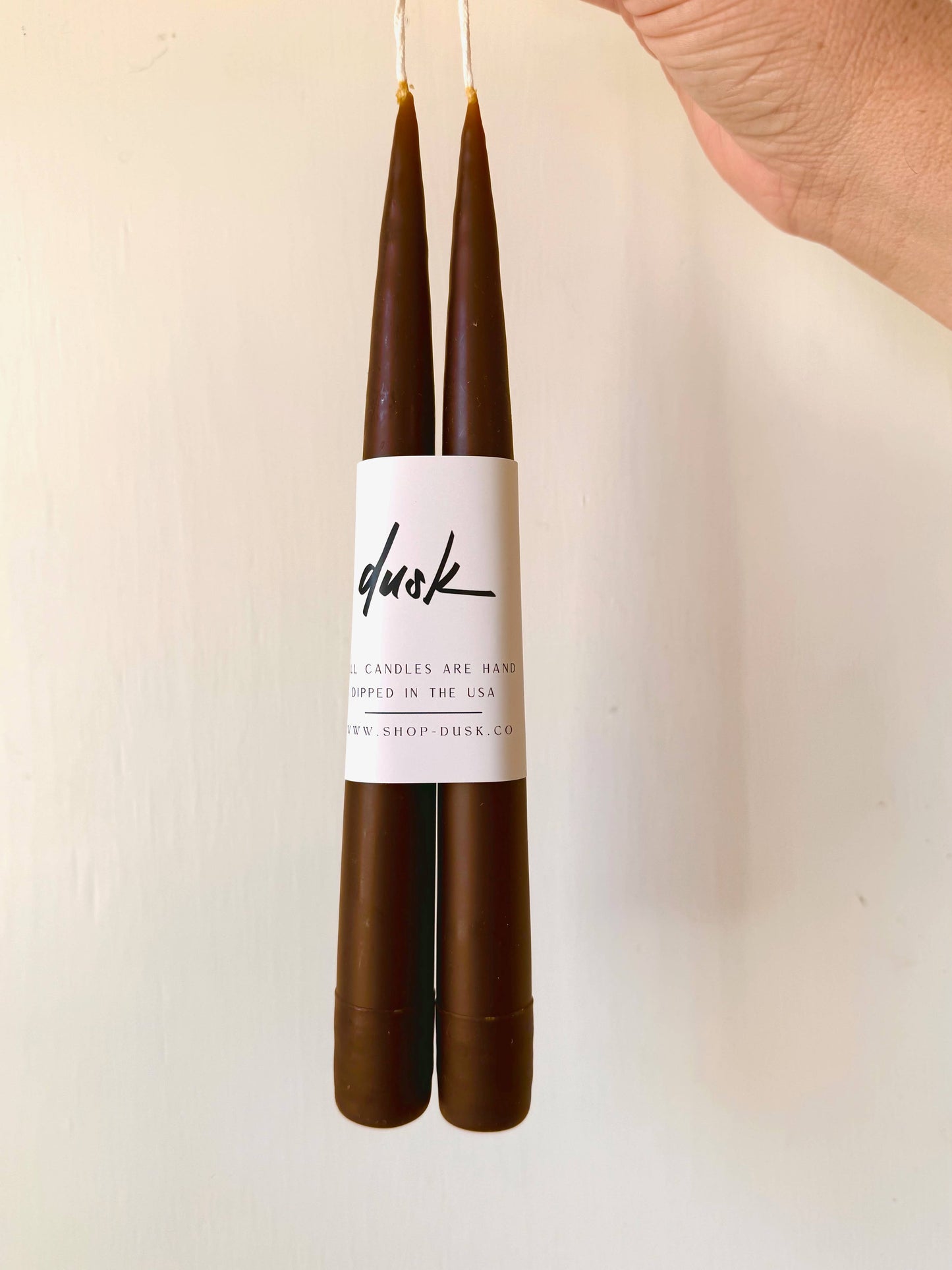 Dusk - 9” Candle Stick Set: Tea rose