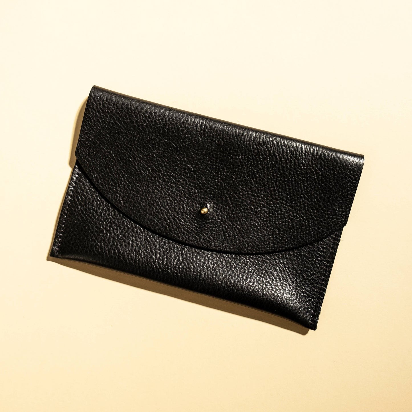 Envelope Pouch - Black Leather