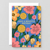 ‘Celebration Flowers’ Greetings Card