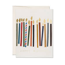 Assorted Candles Happy Birthday by Red Cap Cards