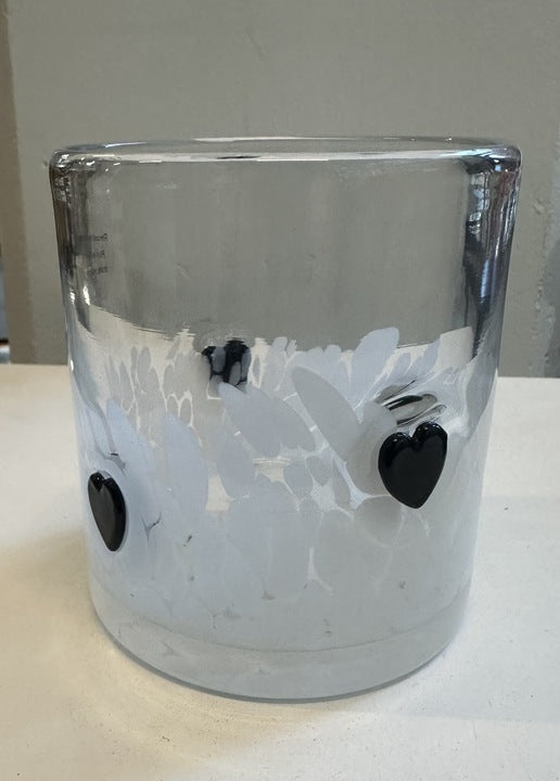 Black Heart Glass Cup