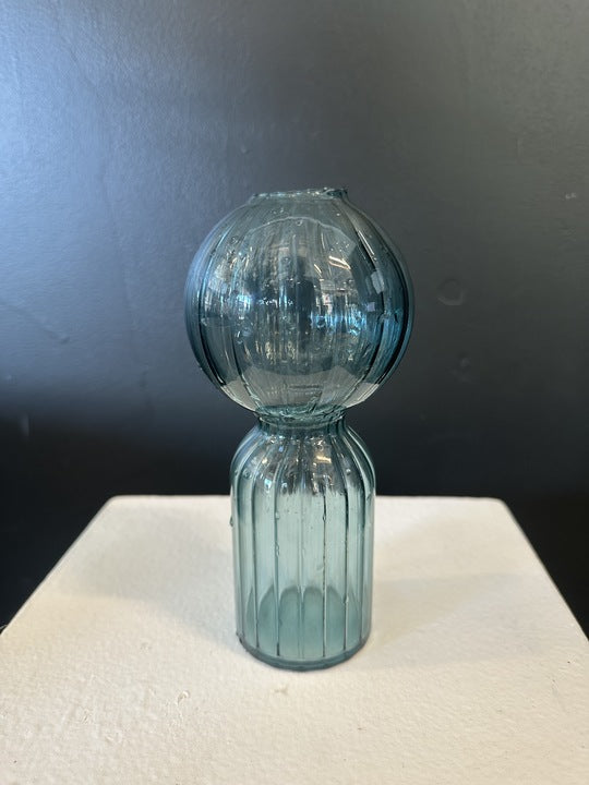 Glass Bubble Budvase: Blue