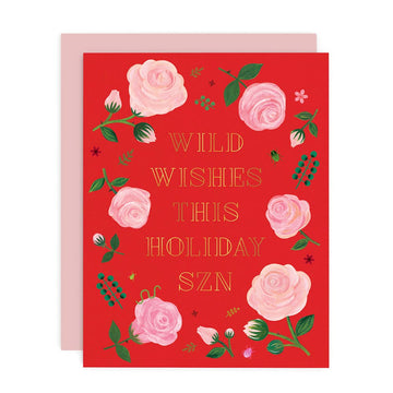 Wild Holiday SZN Greeting Card - Gold foil