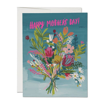 Neon Pink Mother Mother's Day greeting card