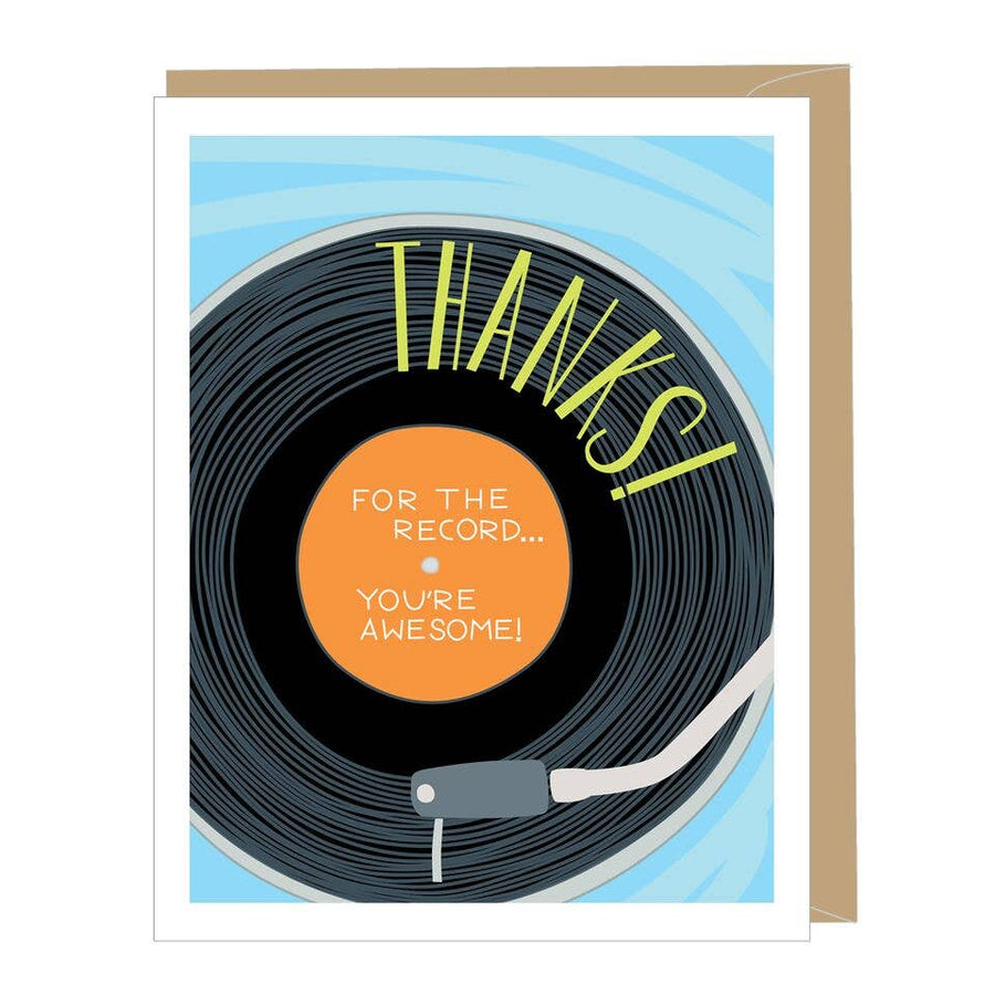 Vinyl Record Thank You Card (single or boxed)