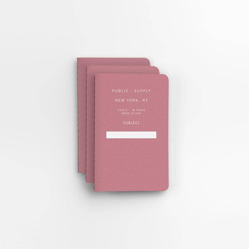 Pocket Notebook trio - Red