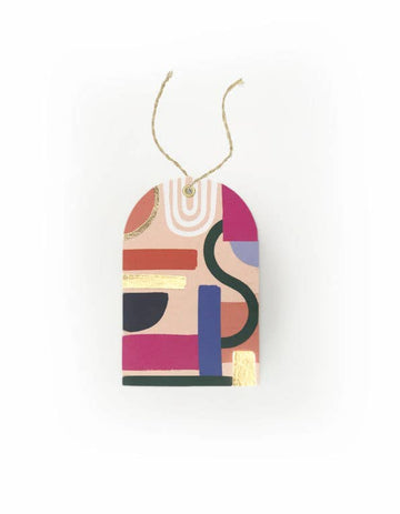 Color Block Diecut Gift Tags