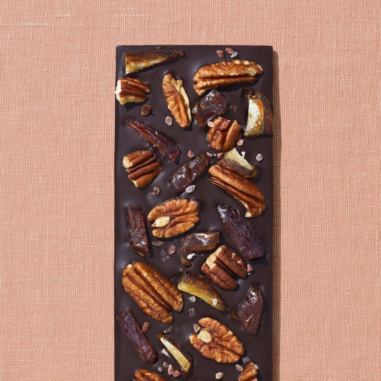Medjool Date, Pecan, Salt Date-Sweetened Dark Chocolate