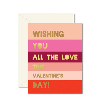 Valentines Colorblock Greeting Card