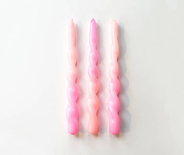 Dip Dye Candle Twisted Unicorn