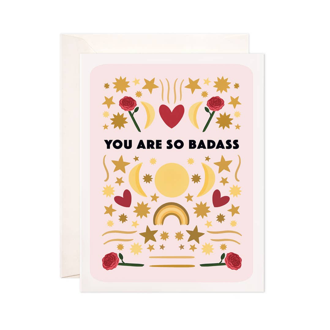 So Badass Greeting Card - Love & Friendship Card