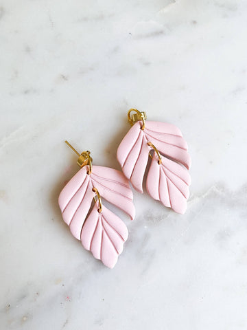 The Brynn | Pale Pink | Polymer Clay Earrings