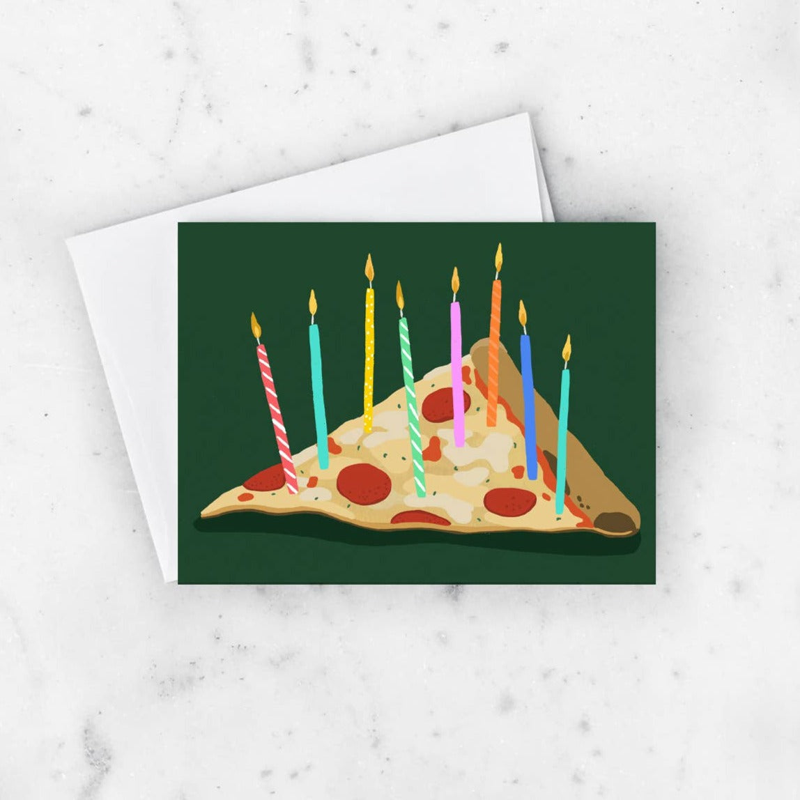Pizza Birthday Card