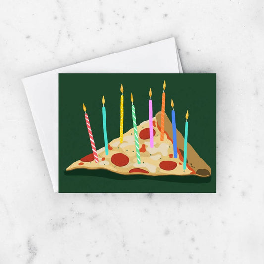Pizza Birthday Card