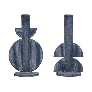 Distressed Resin Taper Holder