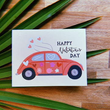 Valentine Buggie Greeting Card