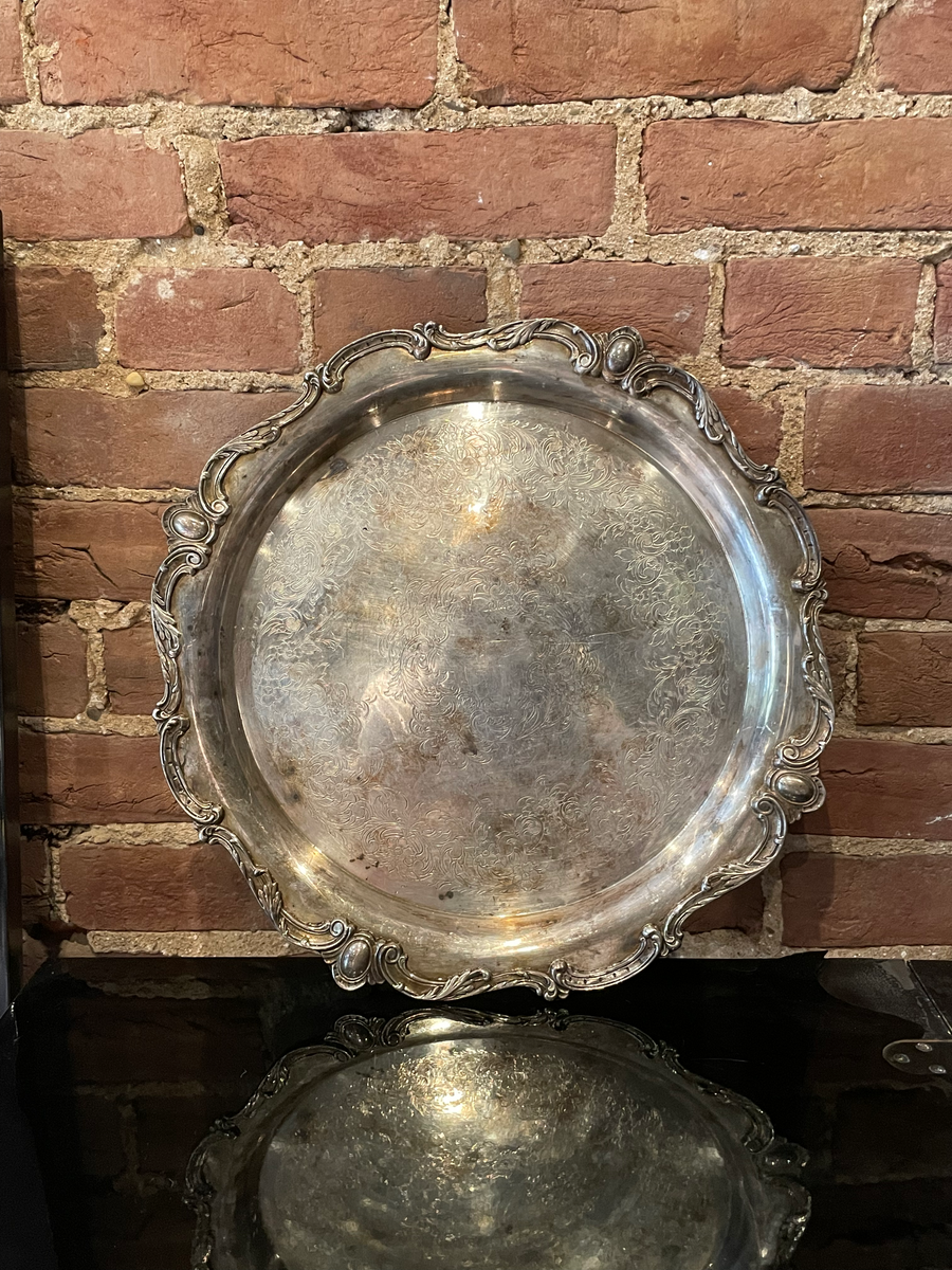 Vintage Silver Serving Platter