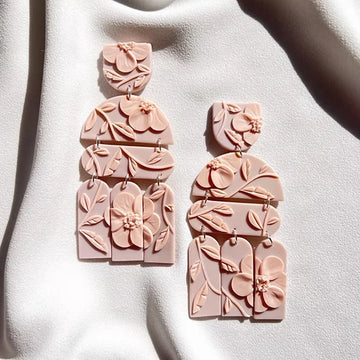 Summer Earring - Ballet Pink Flora