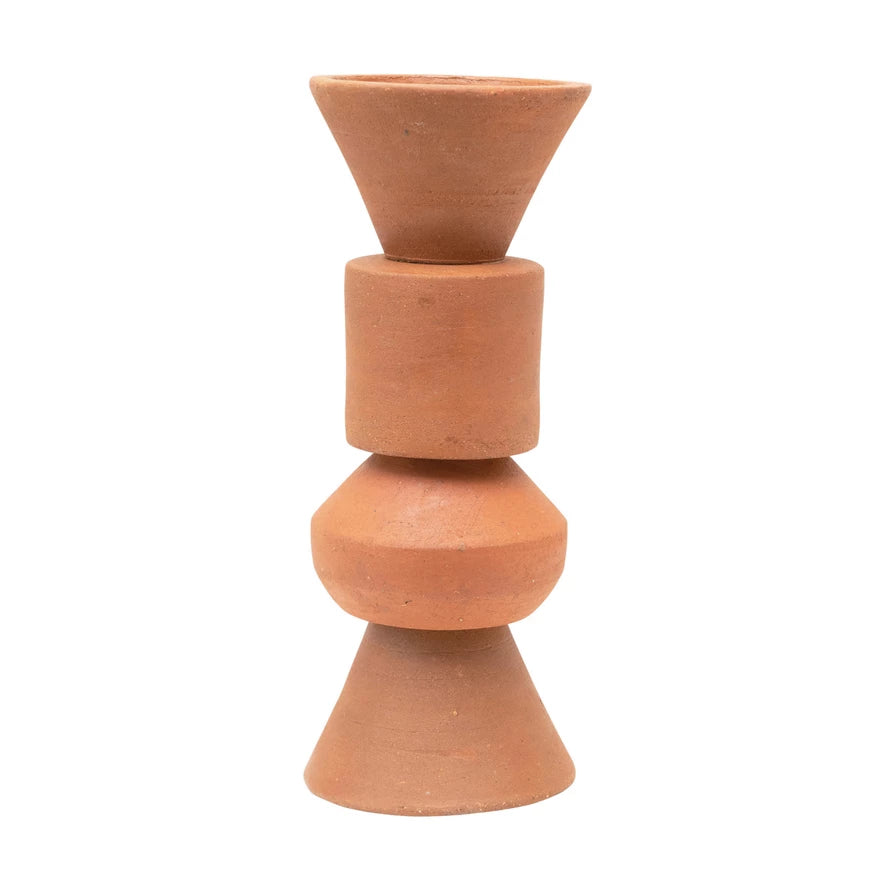 Tall Handmade Terracotta Vase