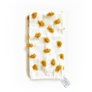 Tufted Tea Towel - Mustard
