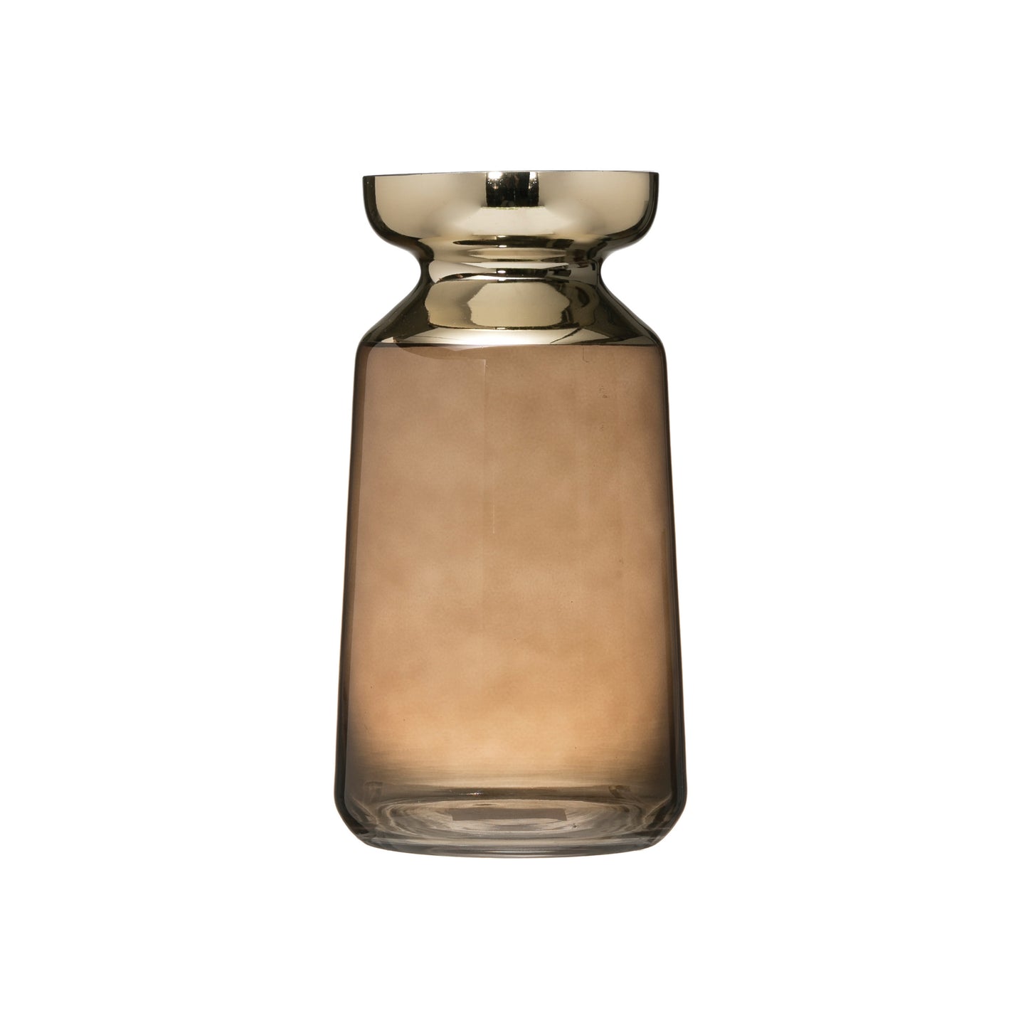 Glass Vase + Candle Holder - Gold