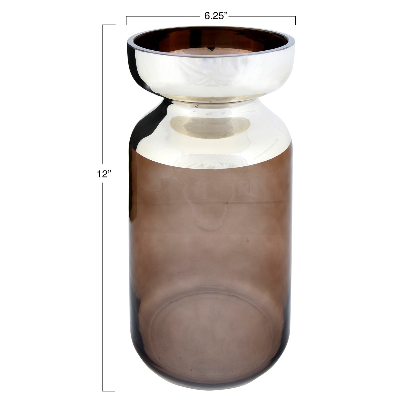 Glass Vase + Candle Holder - Gold