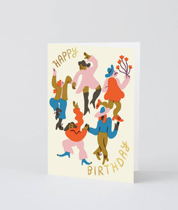 ‘Happy Birthday Dancers’ Greetings Card