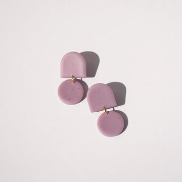 Tab Circle Dangle-Wisteria