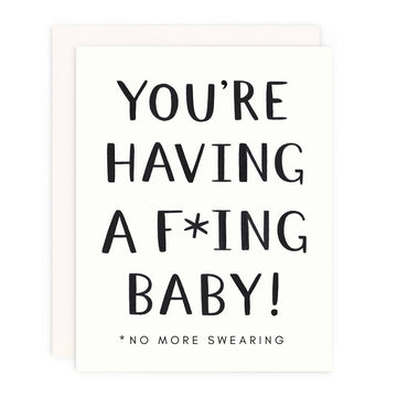 No More Swearing Greeting Card