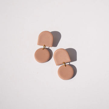 Tab Circle Dangle-Mocha